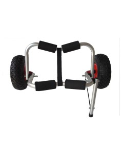 Carrito de transporte con correas para kayak 2