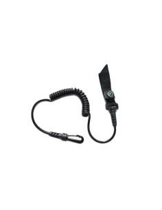 Kayak paddle leash with compass