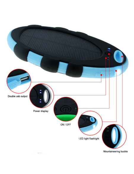 Carregador Solar USB Dual
