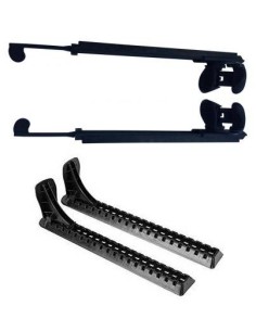 Rudder with pedal system and cables