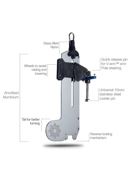 Bixpy Timon Universal Versa Rudder™ con dirección