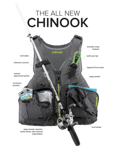 Chaleco NRS Chinook Fishing PFD