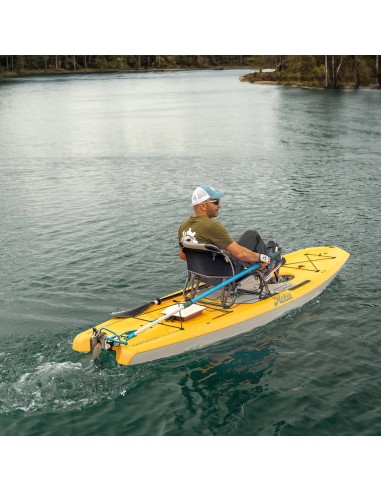 Hobie Lynx Gudgeon  con Adaptador Universal de Timón Versa™ y Dirección con palo y Mango Telescópico