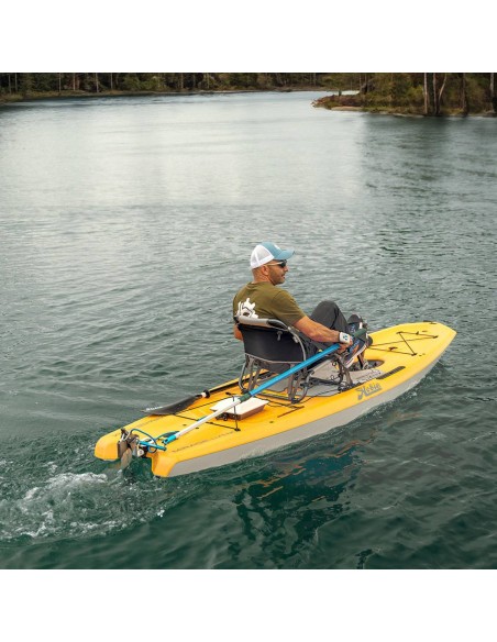 Hobie Lynx Gudgeon  con Adaptador Universal de Timón Versa™ y Dirección con palo y Mango Telescópico