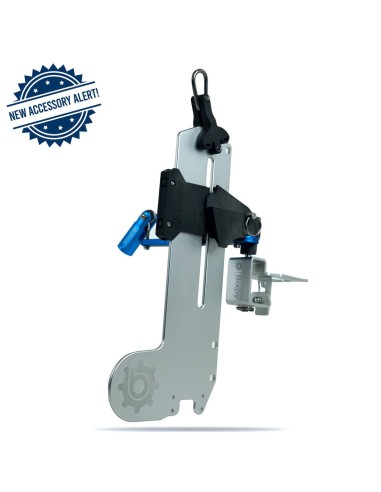 Hobie Lynx Gudgeon with Universal Versa Rudder™ Adapter and Pole Steering With Telescopic Handle