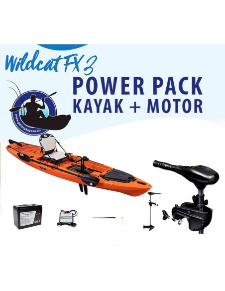 Galaxy Wildcat FX Power Pack Kayak + Motor